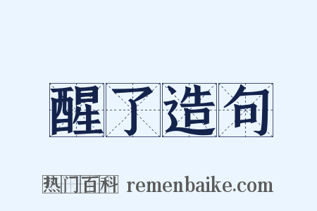 醒了造句是什么意思的图片